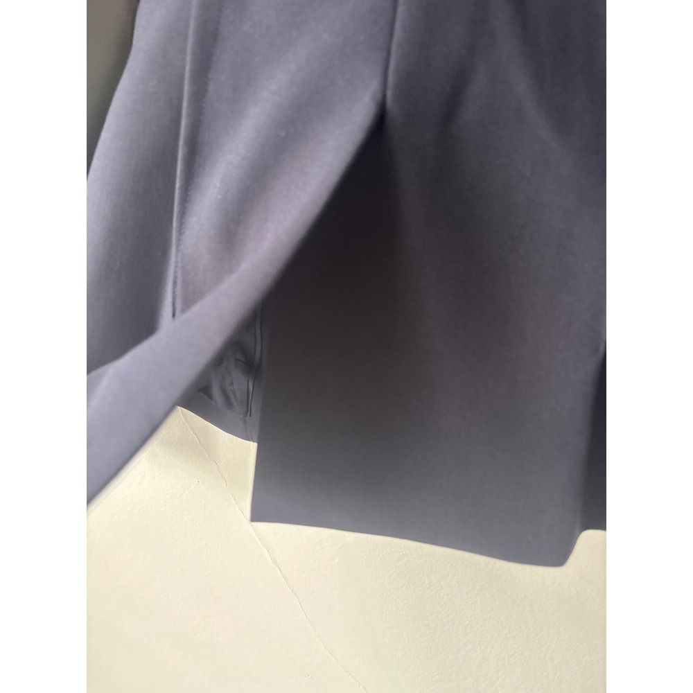Marina Moscone Patch Pocket Blazer Blue Gabardine Size 4 - Picture 15 of 16